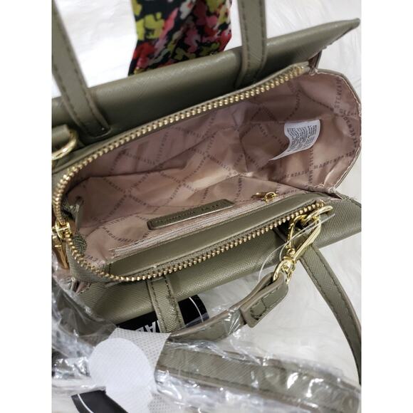 NEW Steve Madden Bolton Mini Crossbody Purse Handbag with Scarf Olive Green - Picture 5 of 7